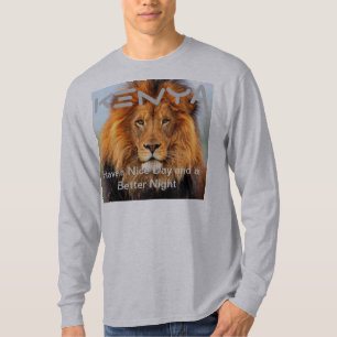 T-shirt Lion Abstrait Safari Art