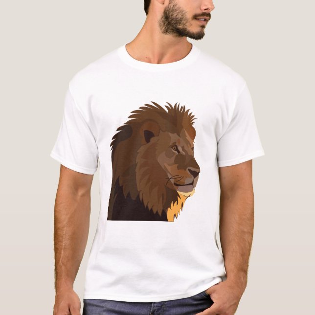 T-shirt Lion Animal de la faune Lion (Devant)