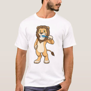 T-shirt Lion avec brosse à dents