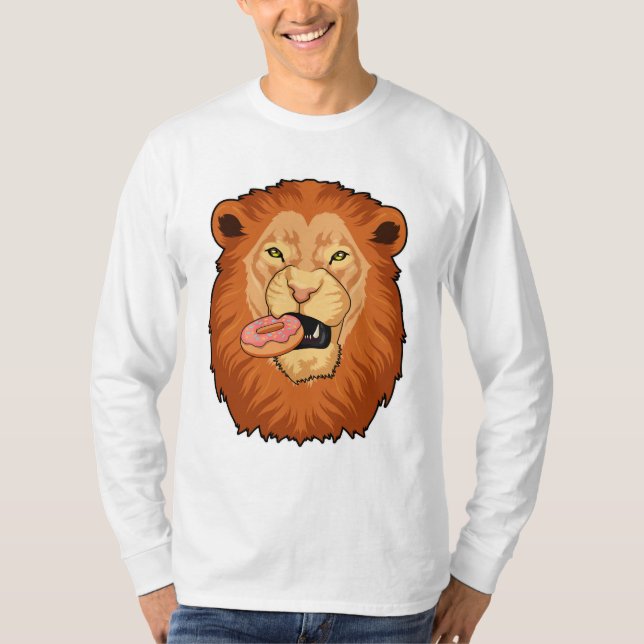T-shirt Lion avec Donut (Devant)
