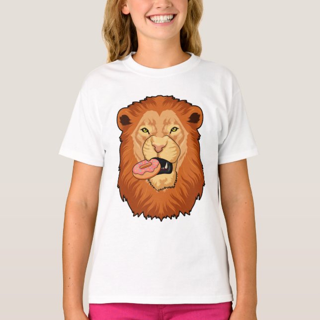 T-shirt Lion avec Donut (Devant)