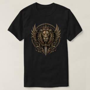 T-shirt Lion avec Épée
