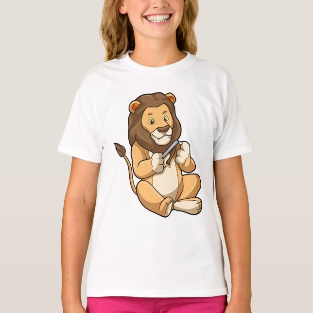 T-shirt Lion avec flèches à ongles (Devant)