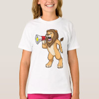 Lion avec microphone