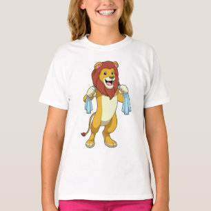 T-shirt Lion avec serviette pour douche