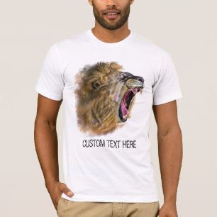T-shirt Lion avec texte personnalisé