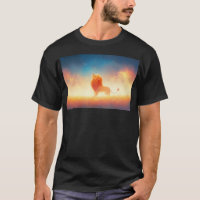 Lion Baigné dans l'Étreinte du Coucher de Soleil
