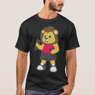 T-shirt Lion Bodybuilder Haltères Musculation