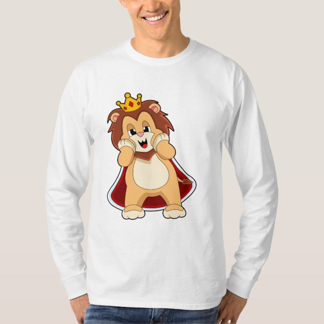 T-shirt Lion comme roi avec Couronne.PNG (Devant)