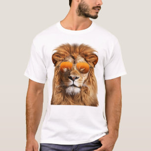 T-shirt Lion cool - Lunettes de soleil Vibes de la jungle