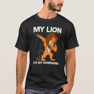 T-shirt Lion cool Pour Enfants Garçons Jungle Safari Anima