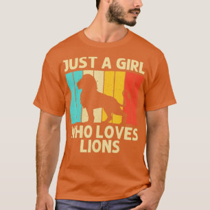 T-shirt Lion cool Pour Filles Enfants Zoo Animal Africain 