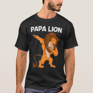 T-shirt Lion cool Pour Hommes Papa Jungle Safari Animal