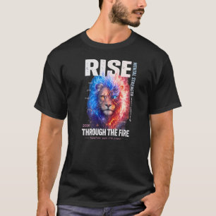 T-shirt Lion Cosmique de Feu d'Art – Force Mentale