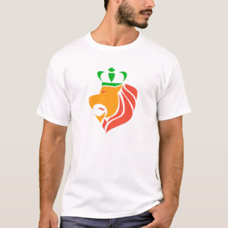 T-shirt Lion couronné par reggae de Rasta