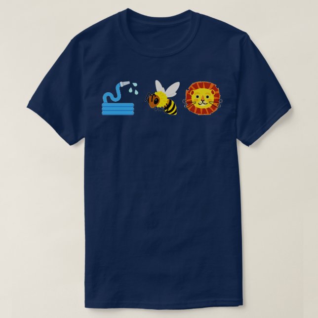 T-shirt lion d'abeille (Design devant)