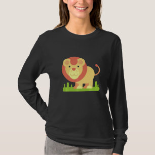 T-shirt Lion Dans La Jungle Chat Sauvage Bébé Lions Sauvag