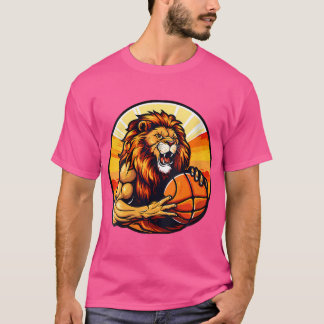 T-shirt Lion de basket-ball féminin