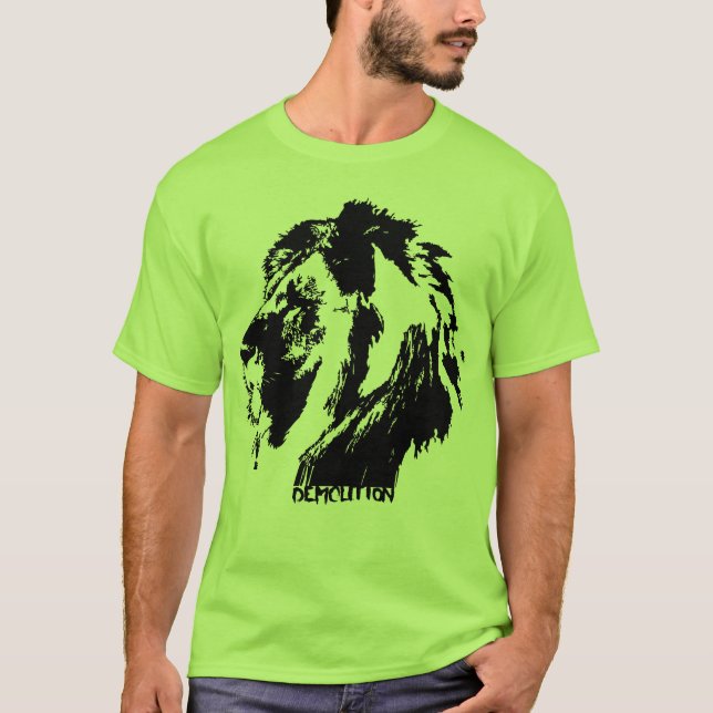 T-shirt Lion de démolition (Devant)