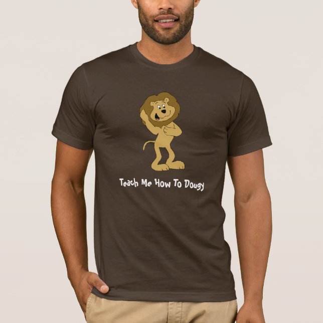 T-shirt Lion de hip hop de bande dessinée faisant le (Devant)