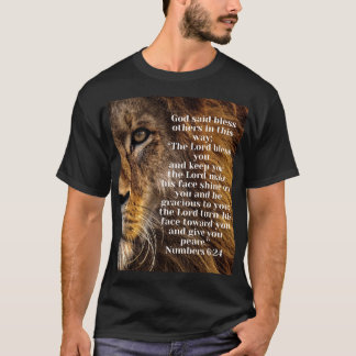 T-shirt Lion de Juda Jésus Révélation Bible Verse