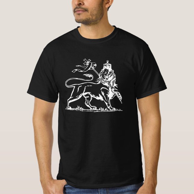 T-shirt Lion de Judah / Armoiries impériales d'Éthiopie  (Devant)