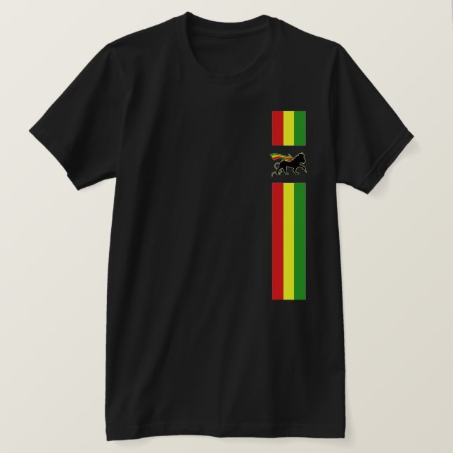 T-shirt Lion De Judah - Rasta (Design devant)