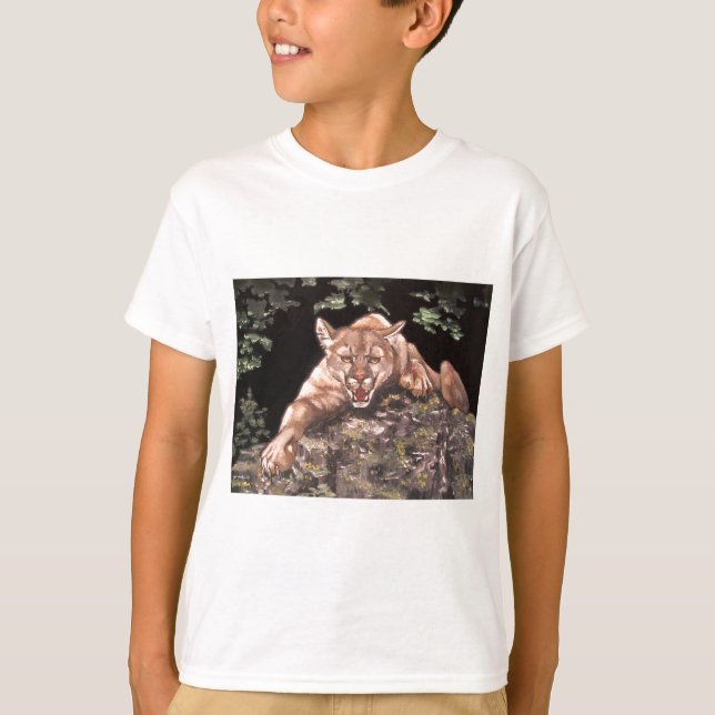 T-shirt Lion de montagne américain (Devant)