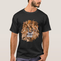 Lion de mosaïque avec yeux d'Aqua