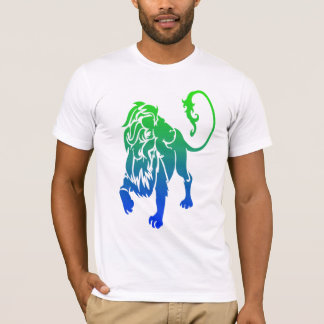 T-shirt lion de pièce en t