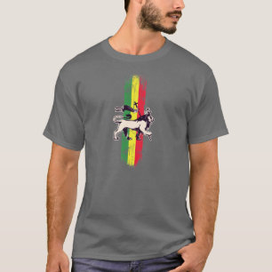 T-shirt Lion de roi de reggae