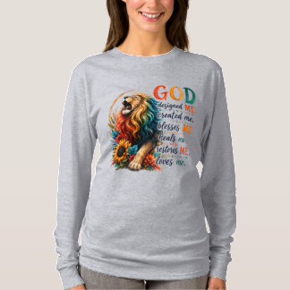 T-shirt Lion Divin : Dieu m'a créé