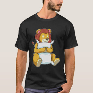 T-shirt Lion dormant avec Coussin