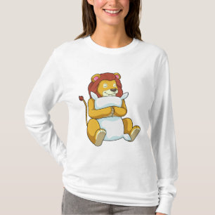 T-shirt Lion dormant avec Coussin