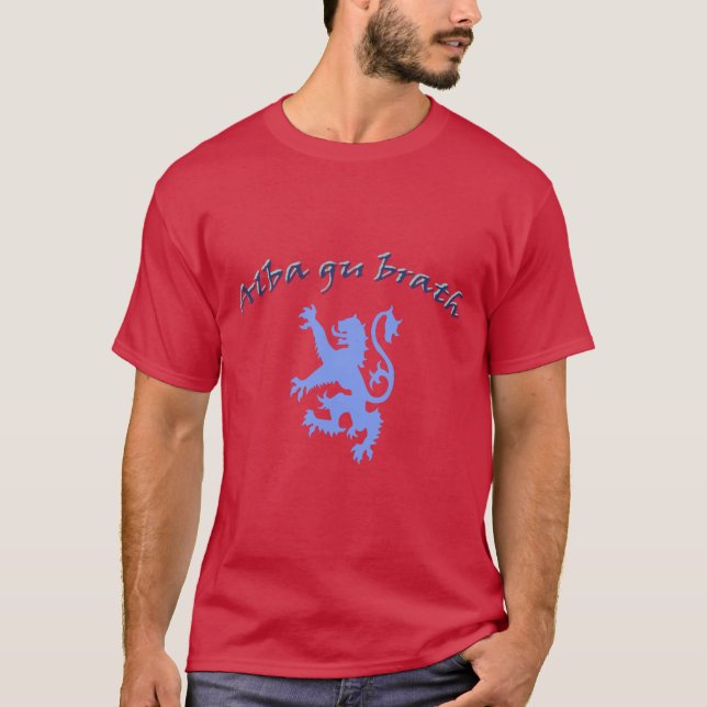 T-shirt Lion écossais de l'indépendance de brath alba de (Devant)