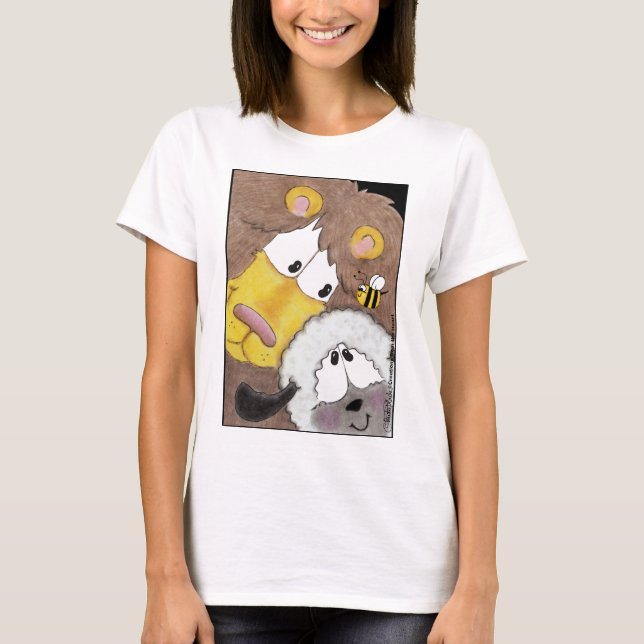 T-shirt Lion et agneau proches (Devant)