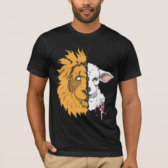 T-shirt Lion et l'agneau (Devant)