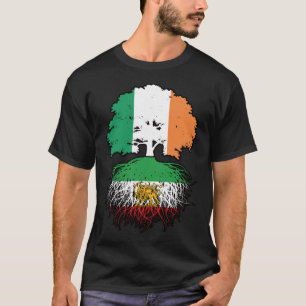 T-shirt Lion et Soleil aux Racines Iraniennes Cultivé en I