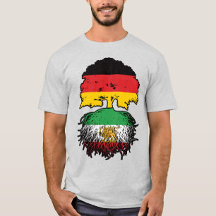 T-shirt Lion et Soleil Iranien de Culture Allemande
