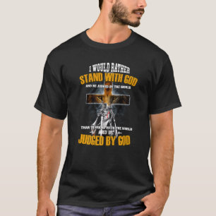 T-shirt Lion Eyes Knight Templier Se Trouve Avec Dieu Jugé