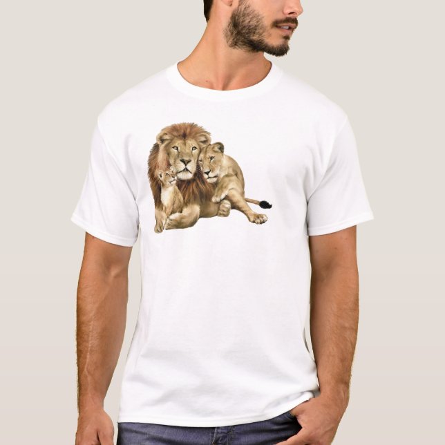 T-shirt lion family (Devant)