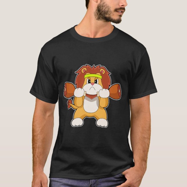 T-shirt Lion Force entraînement Dumbbells (Devant)