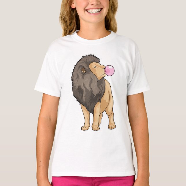 T-shirt Lion gomme à mâcher (Devant)