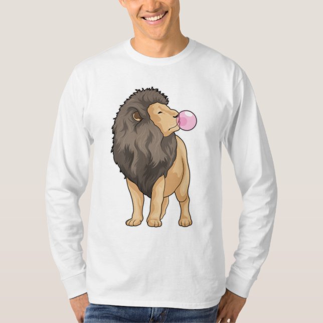T-shirt Lion gomme à mâcher (Devant)