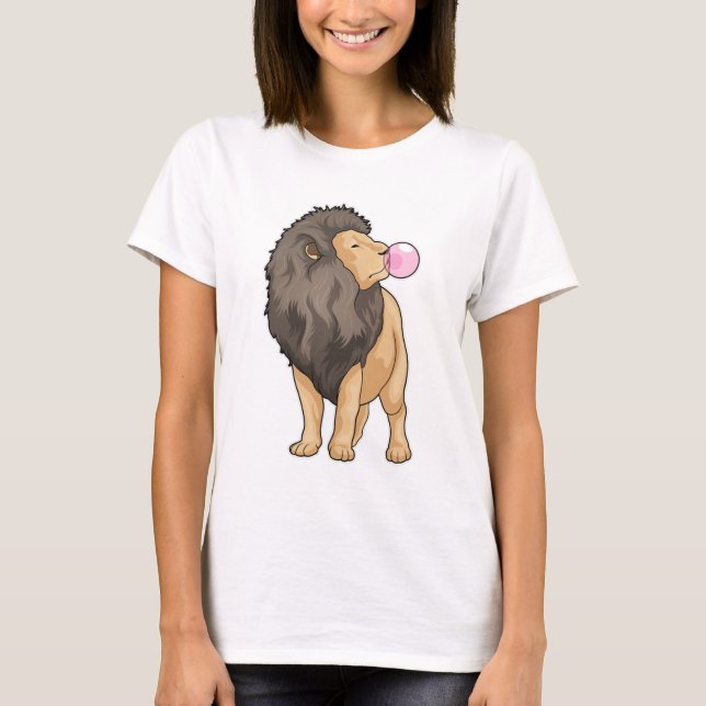 T-shirt Lion gomme à mâcher (Devant)