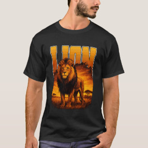 T-shirt Lion Gros félin Roi de la Savane Gros Prédateur Ch