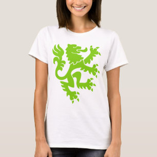 T-shirt Lion héraldique 01 - Martian Green