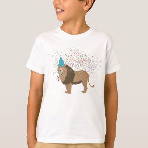 T-shirt Lion Jungle Fêter les animaux faire la fête