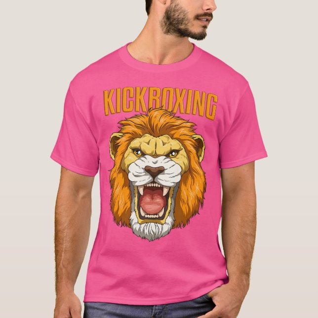 T-shirt Lion Kickboxing en colère (Devant)