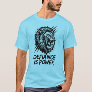 T-shirt Lion "La défiance est puissance" – Née de 